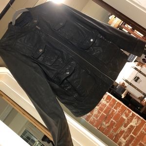 Black Leather Lucky Brand Jacket - Like New
